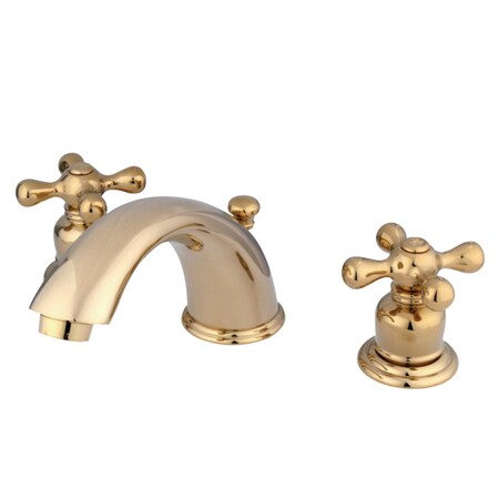 Kingston Brass KB972X Widespread Bathroom Faucet, Polished Brass KB972X